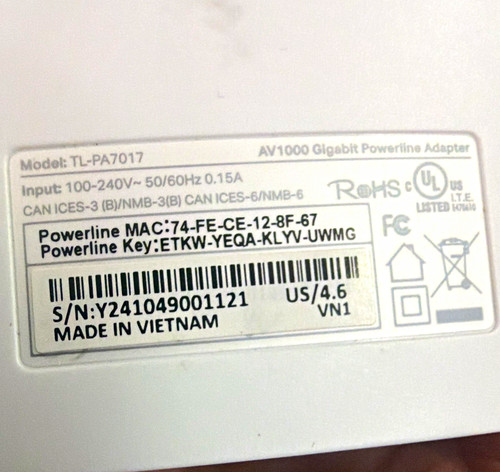 Link pa7017 av1000 - tp-link, tl-pa7017